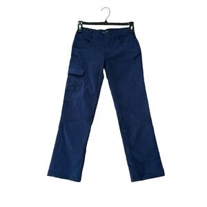 Girl's Cub Scout Uniform Roll-Up Pants Blue Cargo Outdoor Stretch Sz S 6/7